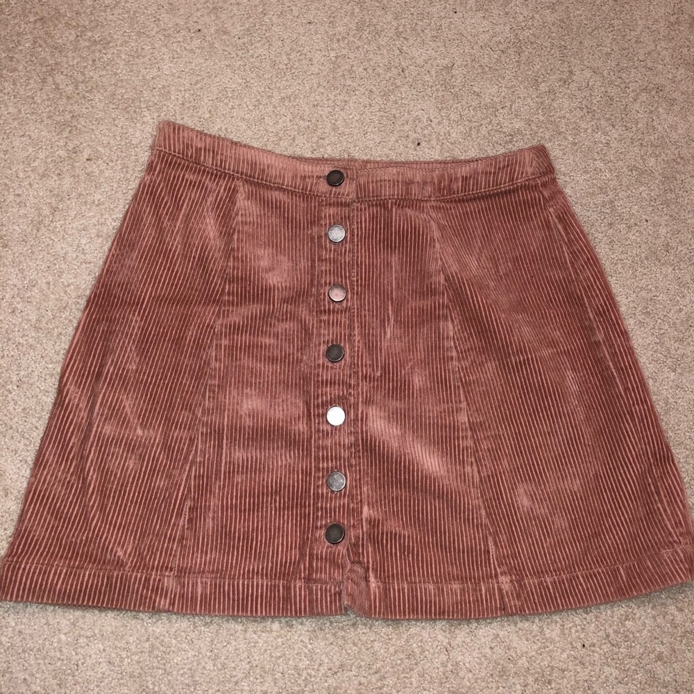 corduroy mini skirt